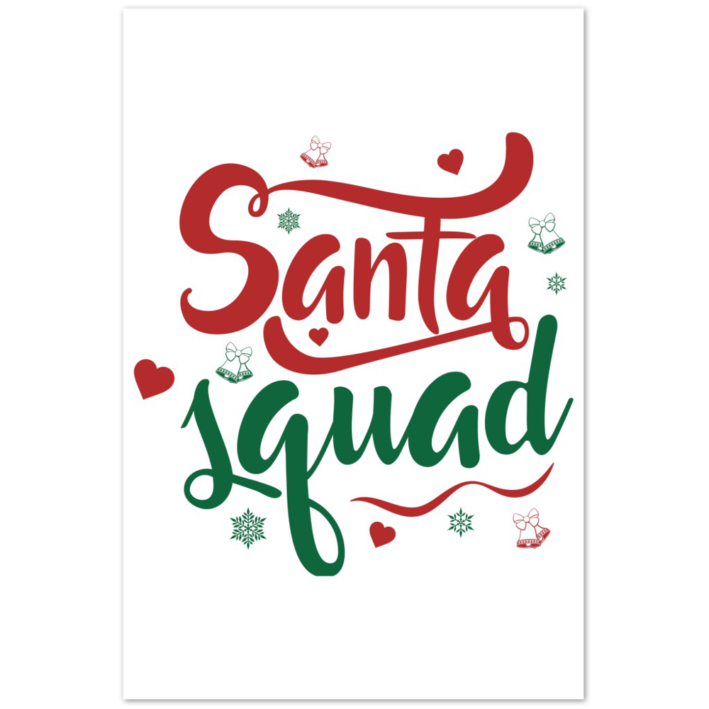 Santa Squad Premium Matte Paper Poster