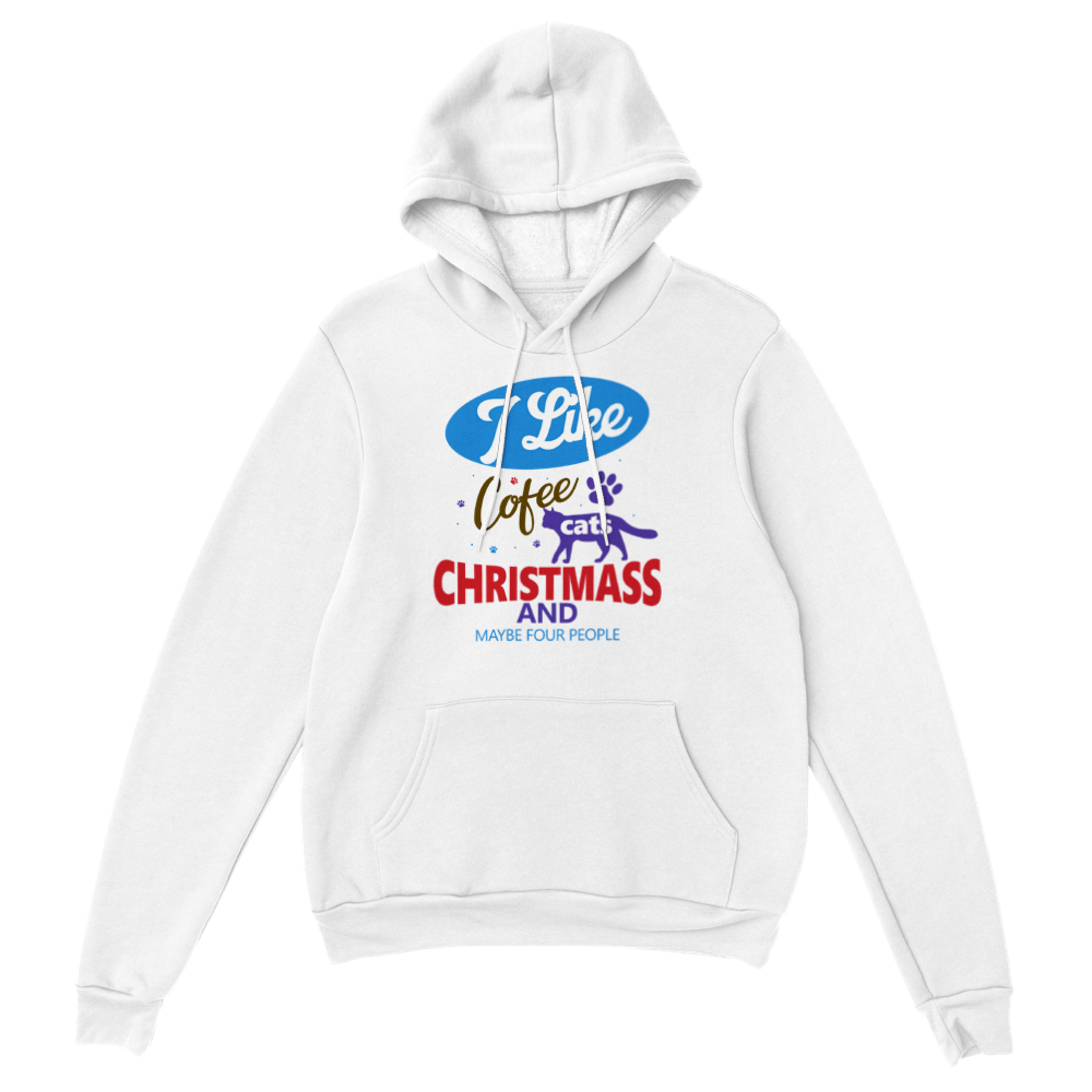 I Like Coffee Cats Christmas Classic Unisex Pullover Hoodie