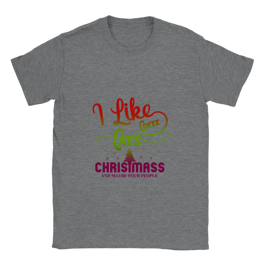 I Like Coffee Cats Christmas Classic Unisex Crewneck T-shirt