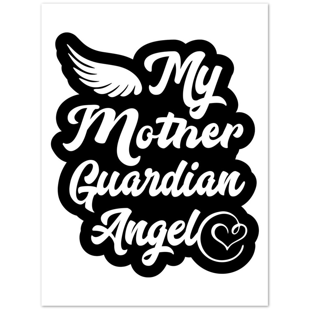 My Mother Guardian Angel Premium Matte Paper Poster