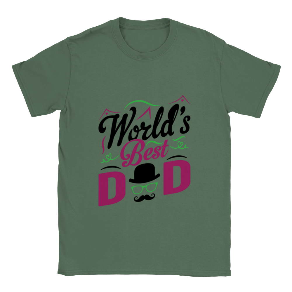 Worlds Best Dad Classic Unisex Crewneck T-shirt