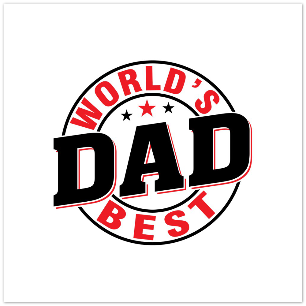 Worlds Best Dad Premium Matte Paper Poster
