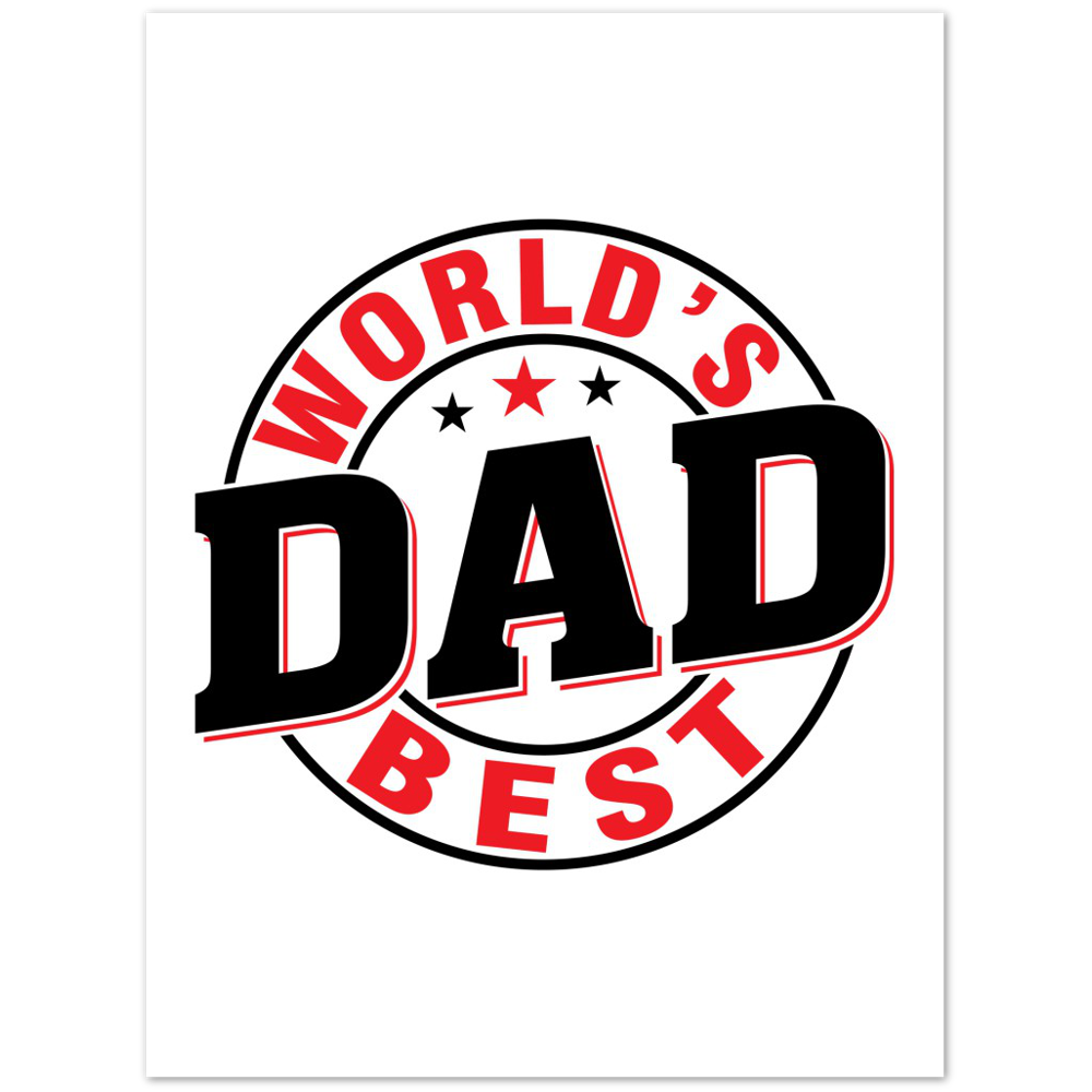 Worlds Best Dad Premium Matte Paper Poster