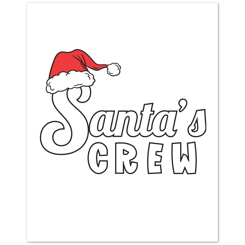 Santa Crew Premium Matte Paper Poster
