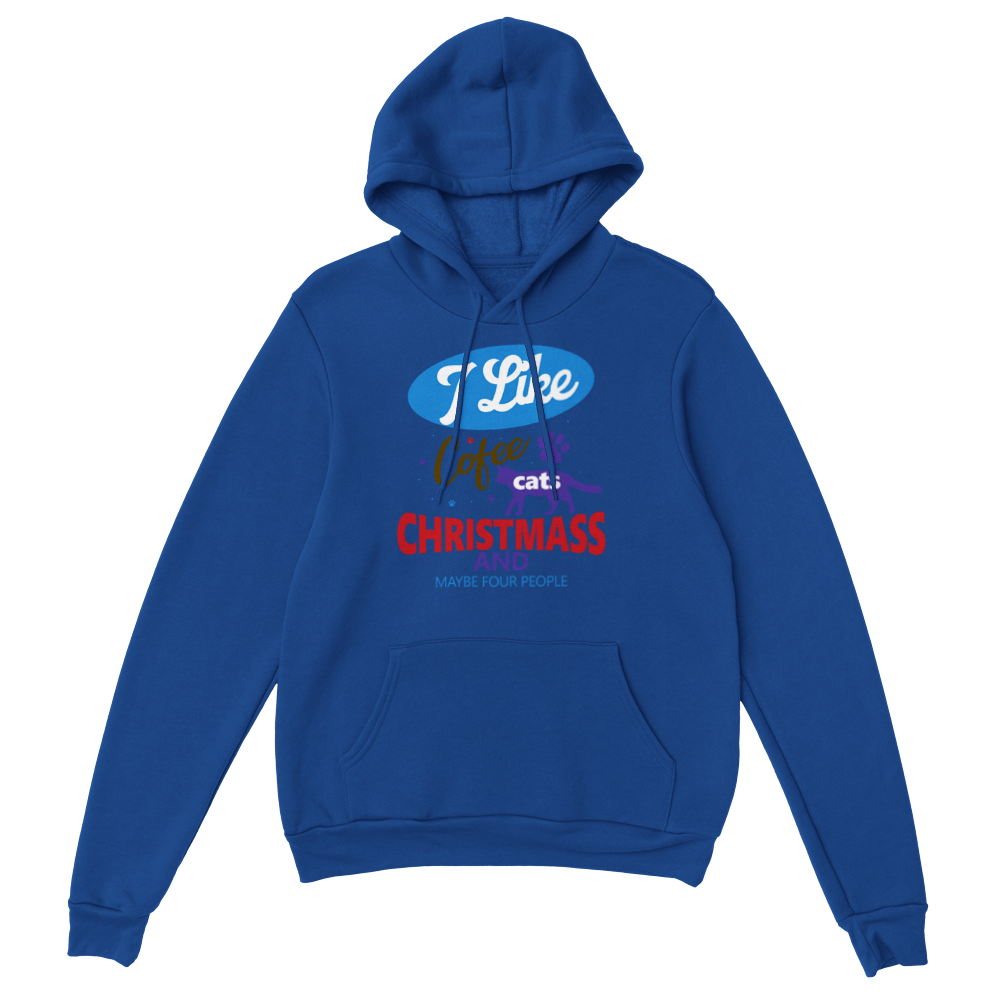 I Like Coffee Cats Christmas Classic Unisex Pullover Hoodie