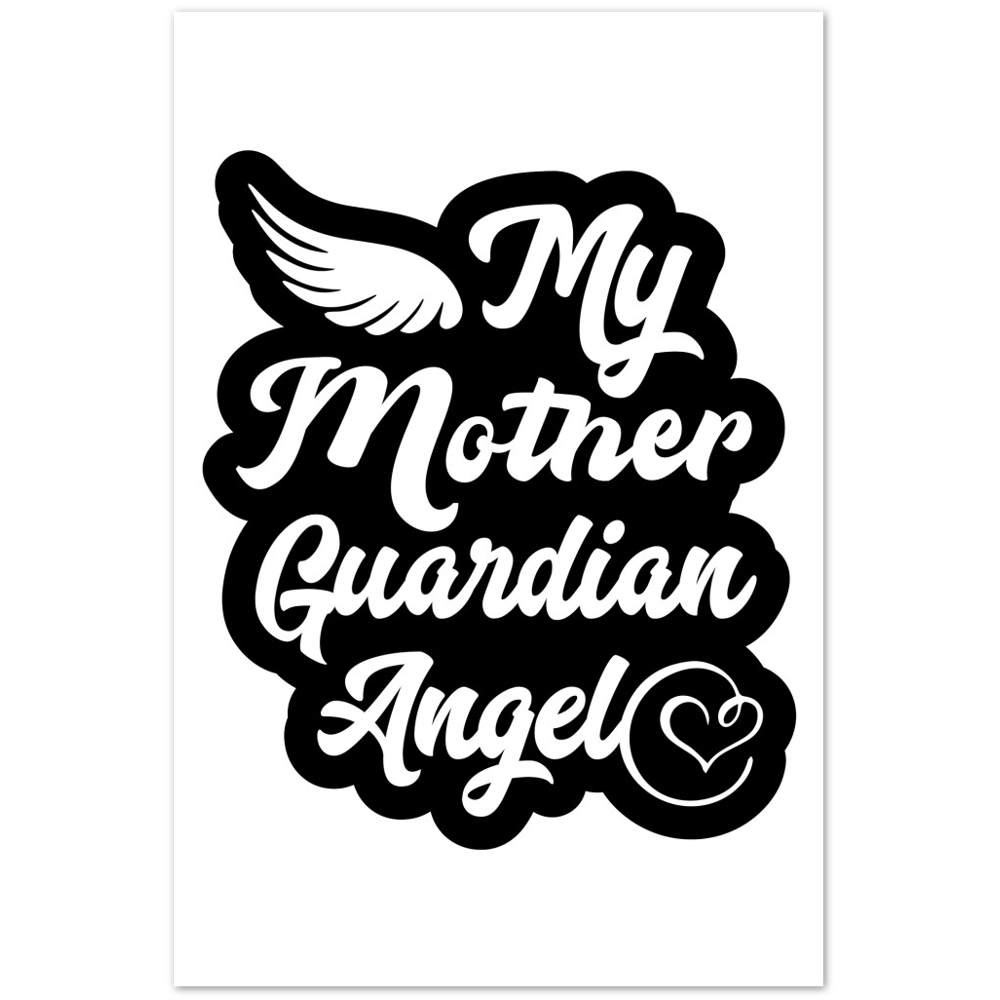 My Mother Guardian Angel Premium Matte Paper Poster