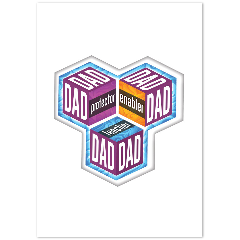 Dad Protector Enabler Teacher Premium Matte Paper Poster