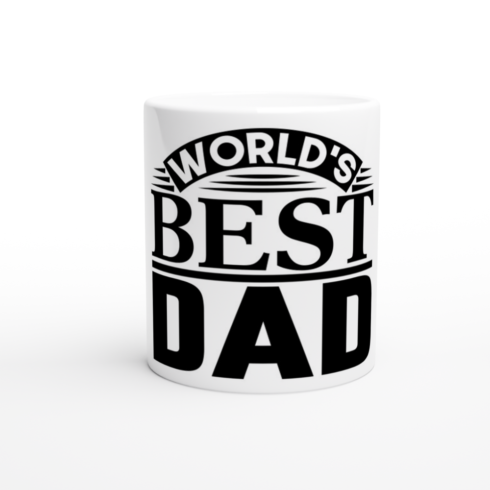 Worlds Best Dad White 11oz Ceramic Mug