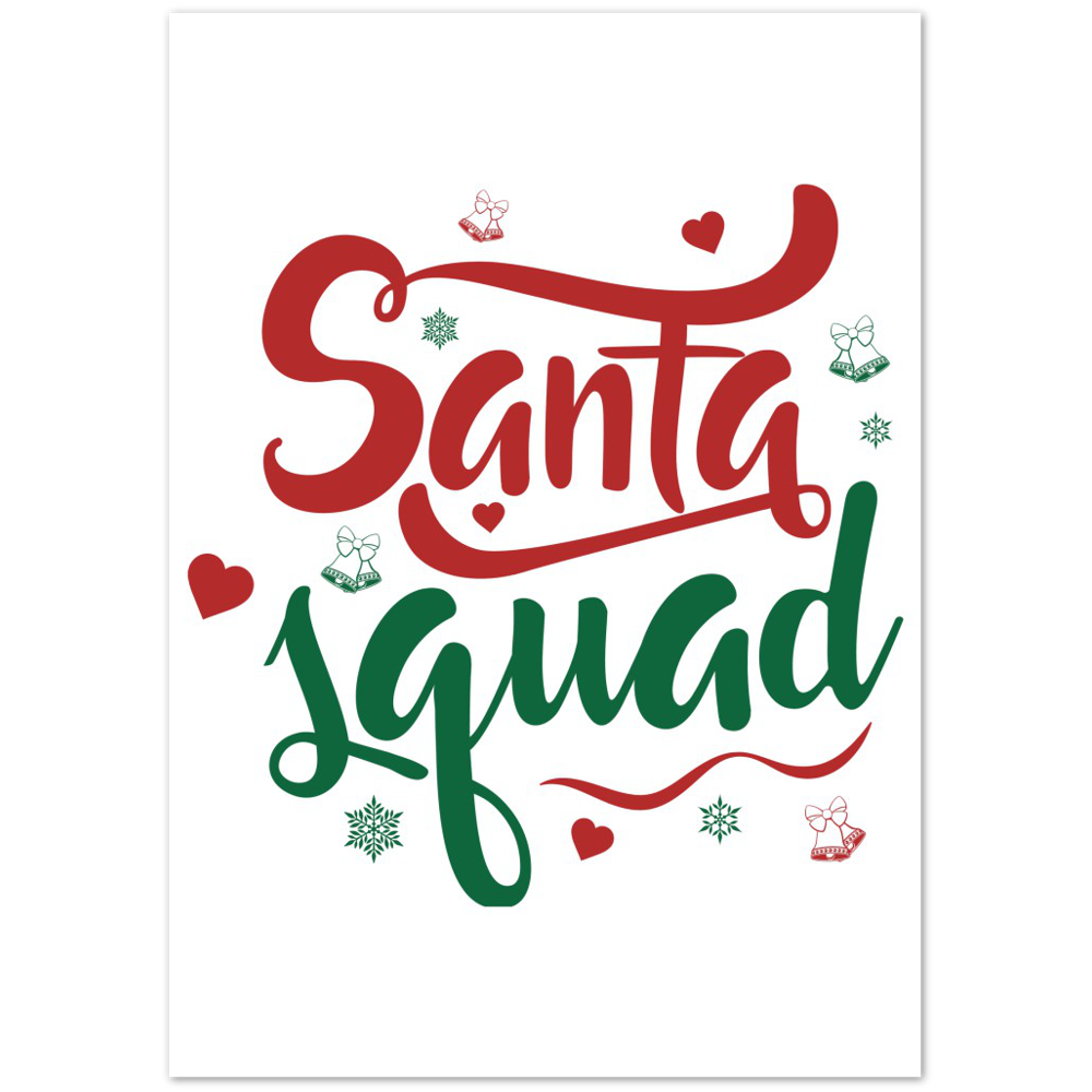 Santa Squad Premium Matte Paper Poster