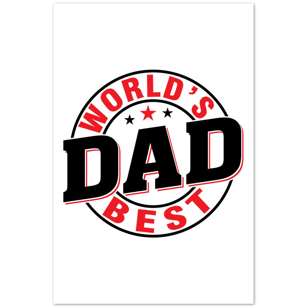 Worlds Best Dad Premium Matte Paper Poster