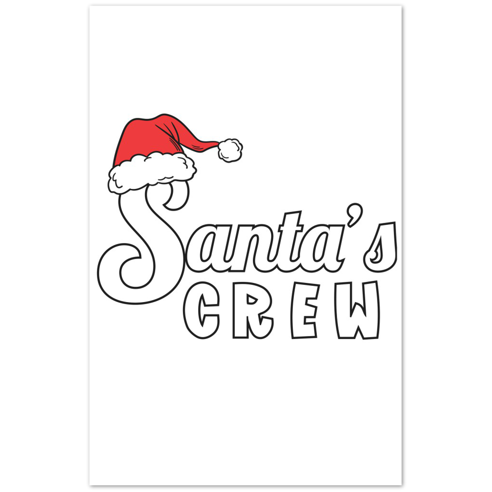 Santa Crew Premium Matte Paper Poster