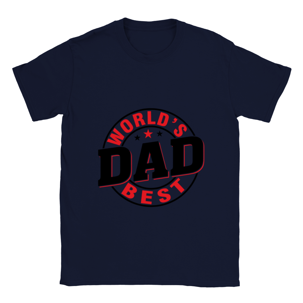 Worlds Best Dad Classic Unisex Crewneck T-shirt