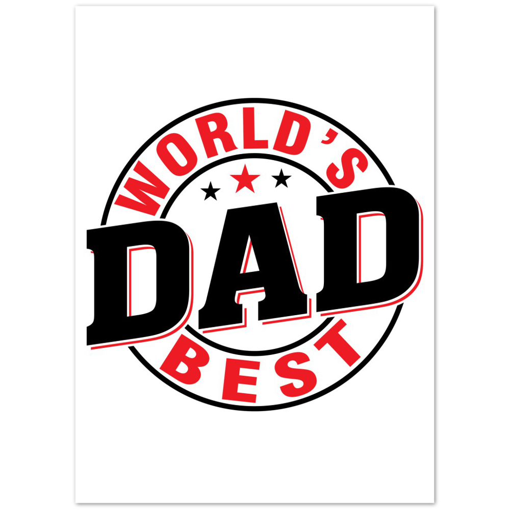 Worlds Best Dad Premium Matte Paper Poster