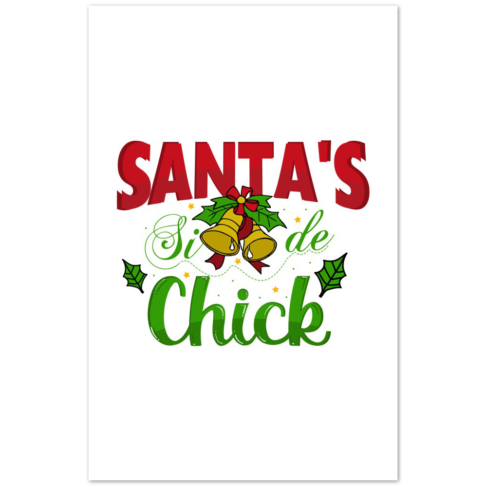 Santas Side Chick Premium Matte Paper Poster