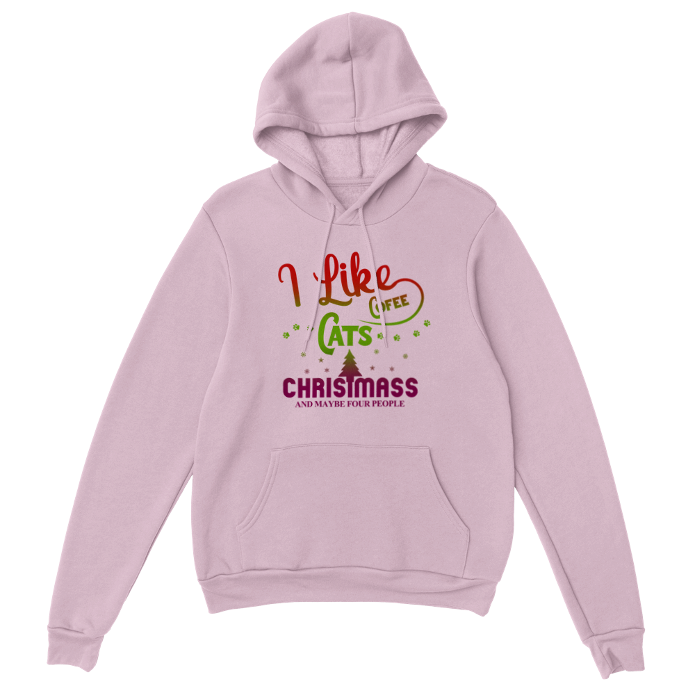I Like Coffee Cats Christmas Classic Unisex Pullover Hoodie
