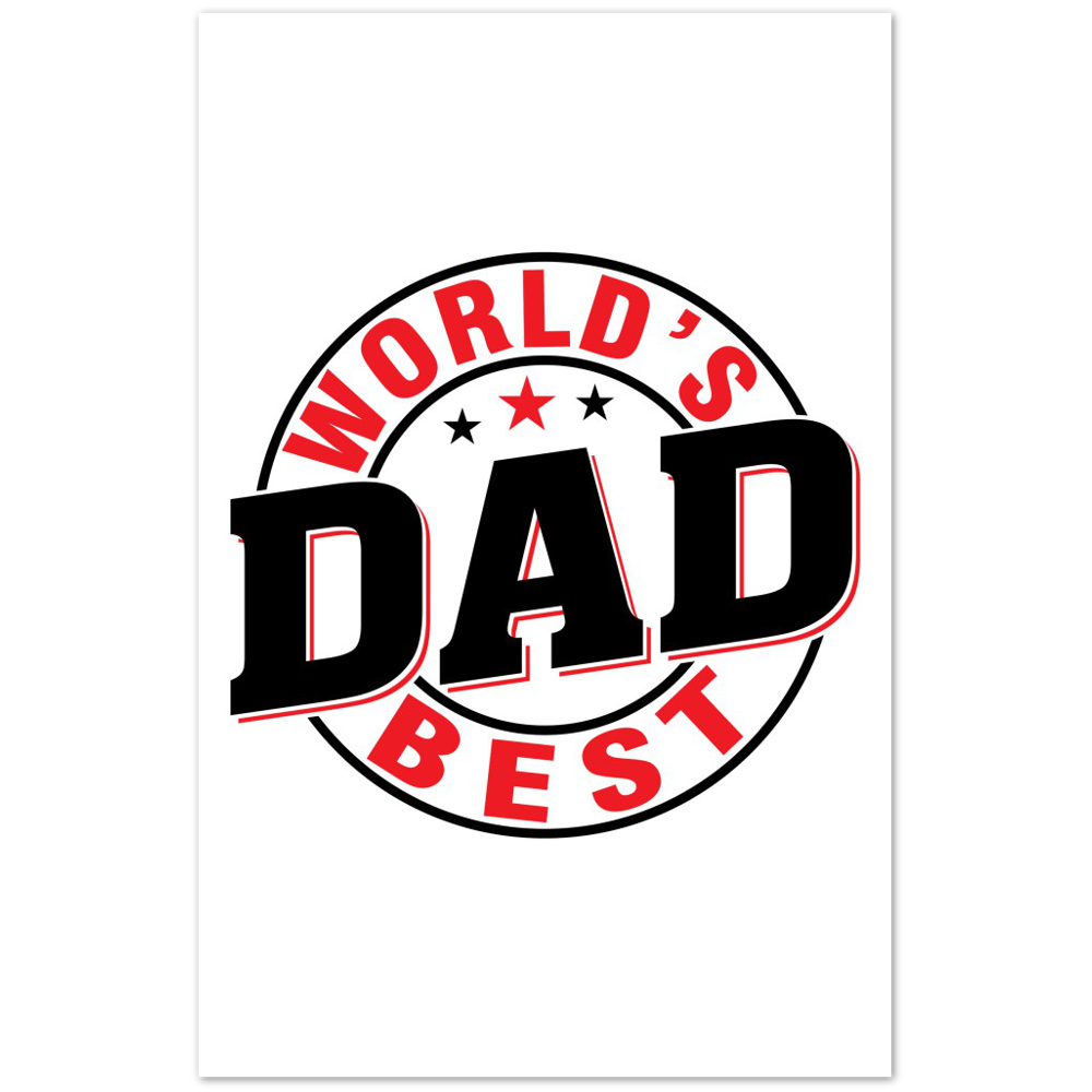 Worlds Best Dad Premium Matte Paper Poster