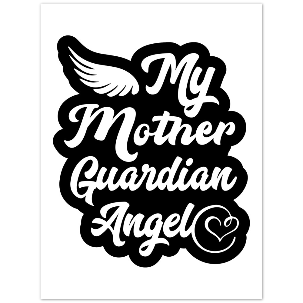 My Mother Guardian Angel Premium Matte Paper Poster