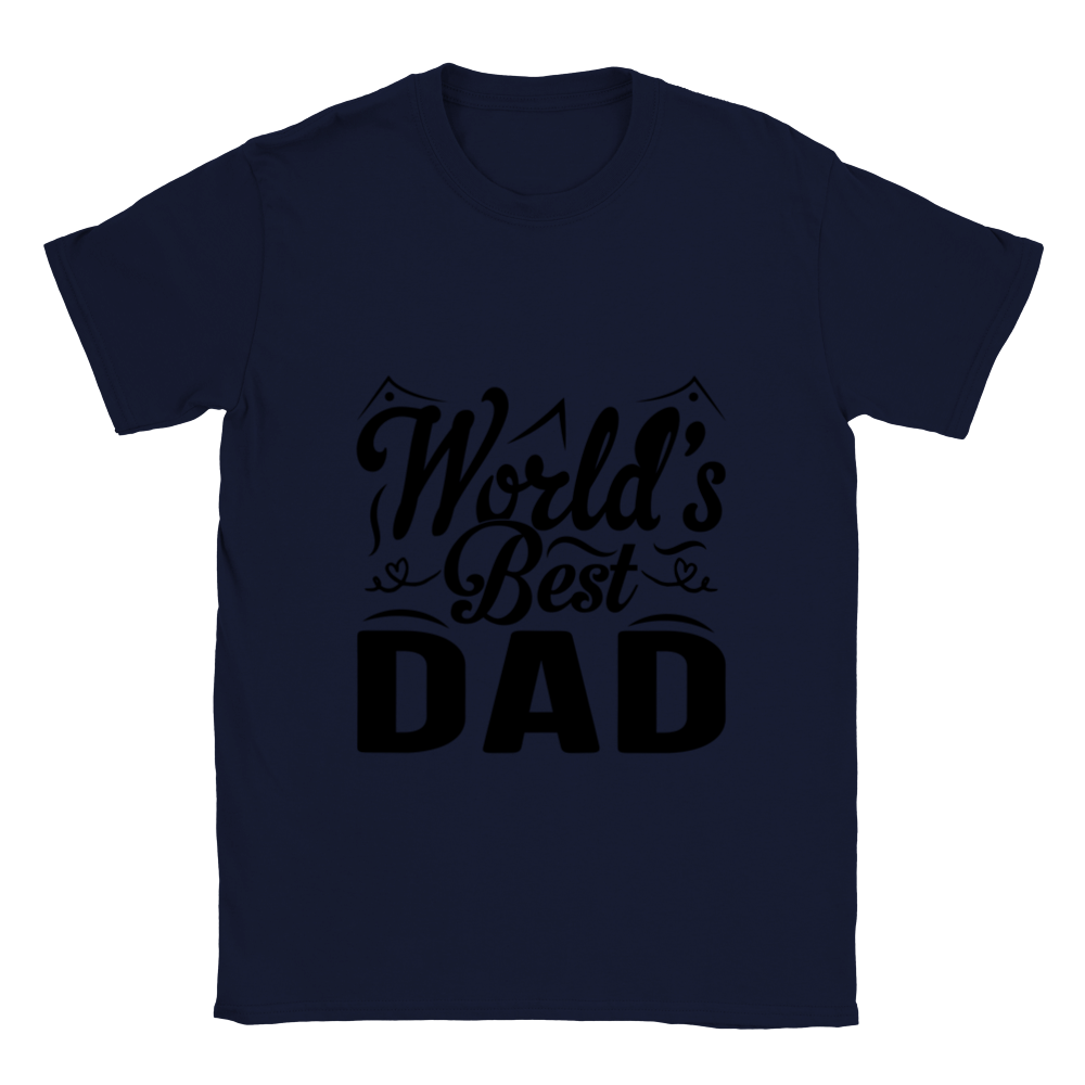 Worlds Best Dad Classic Unisex Crewneck T-shirt