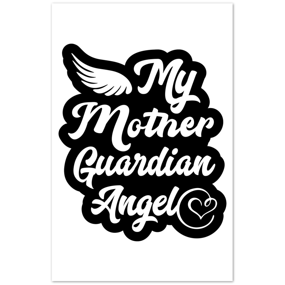 My Mother Guardian Angel Premium Matte Paper Poster
