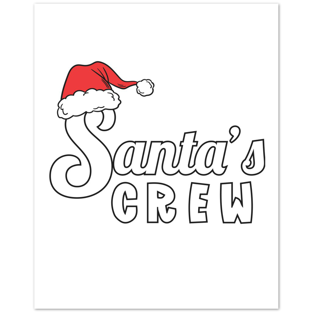 Santa Crew Premium Matte Paper Poster