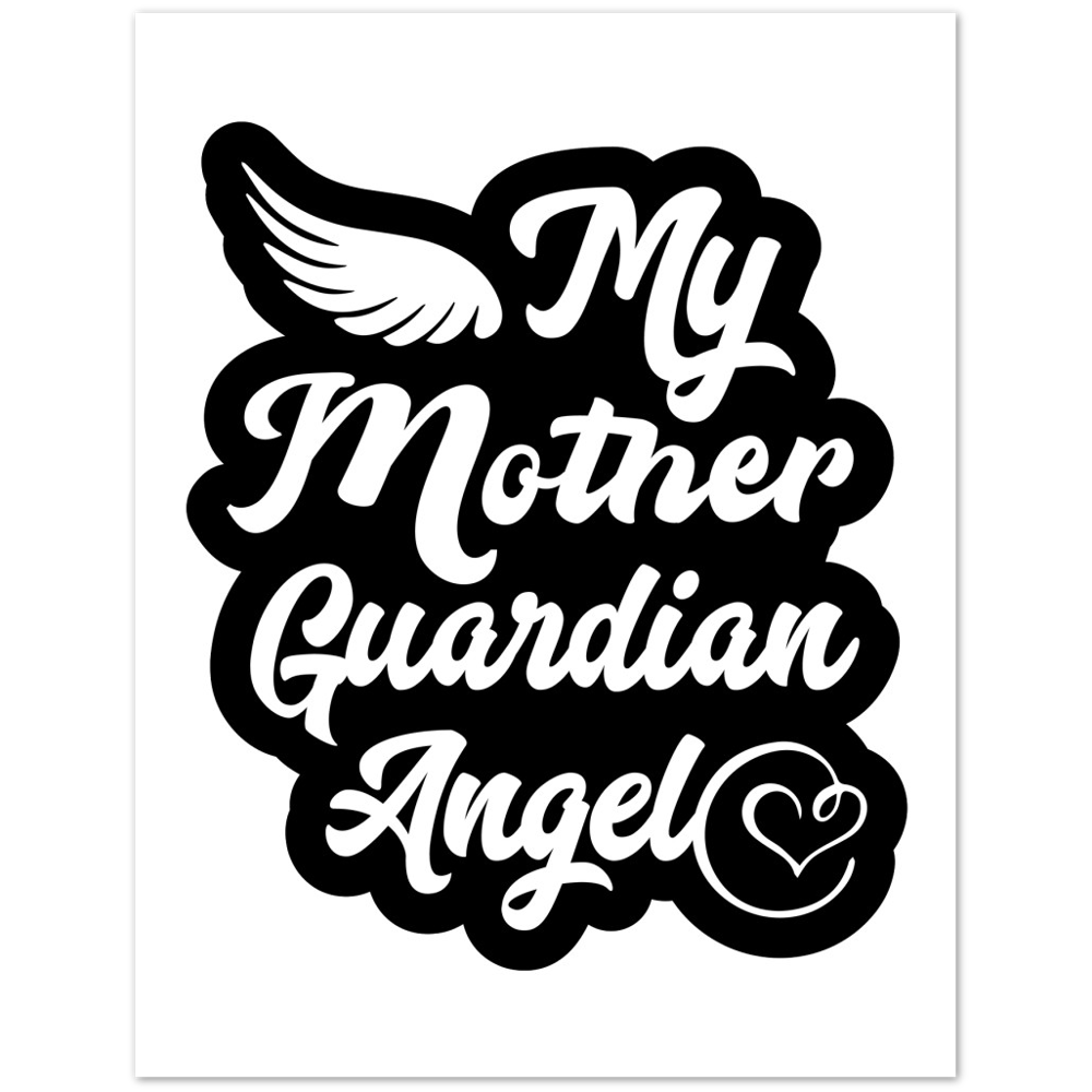 My Mother Guardian Angel Premium Matte Paper Poster