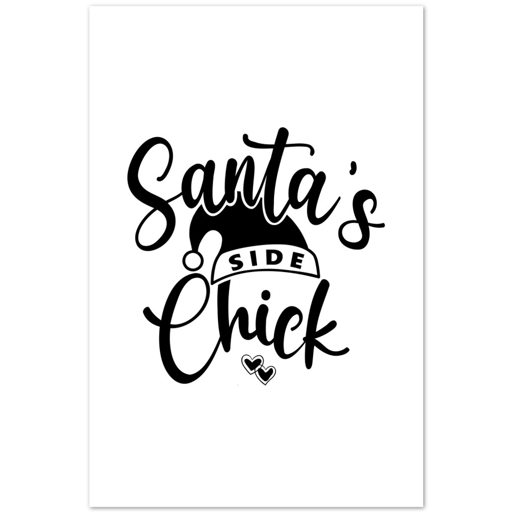 Santas Side Chick Premium Matte Paper Poster