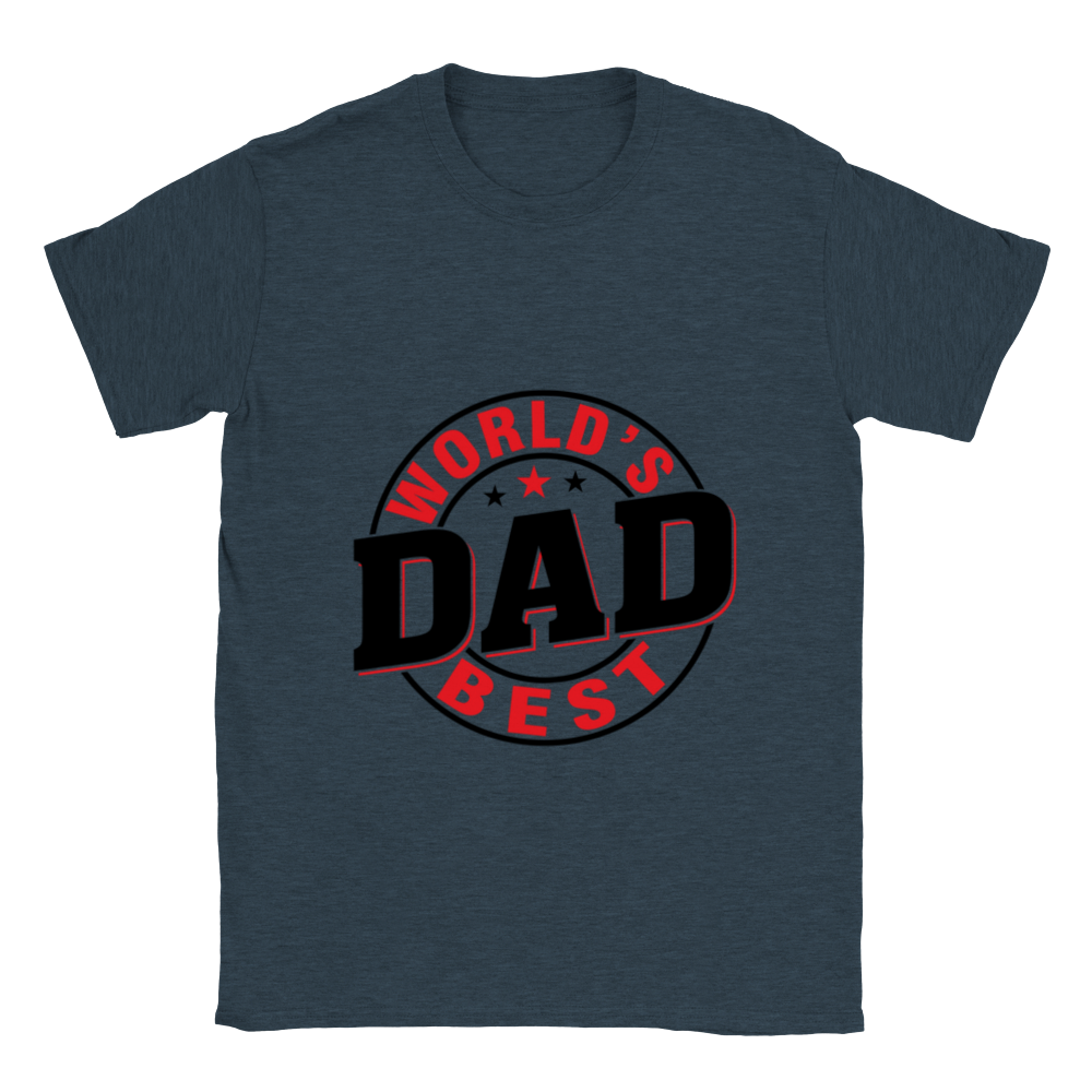 Worlds Best Dad Classic Unisex Crewneck T-shirt
