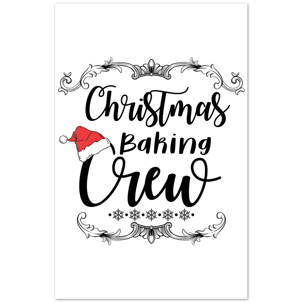 Christmass Baking Crew Premium Matte Paper Poster
