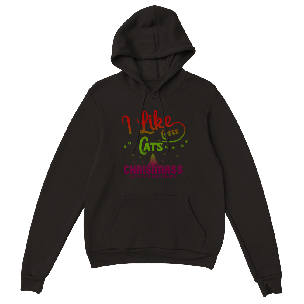 I Like Coffee Cats Christmas Classic Unisex Pullover Hoodie