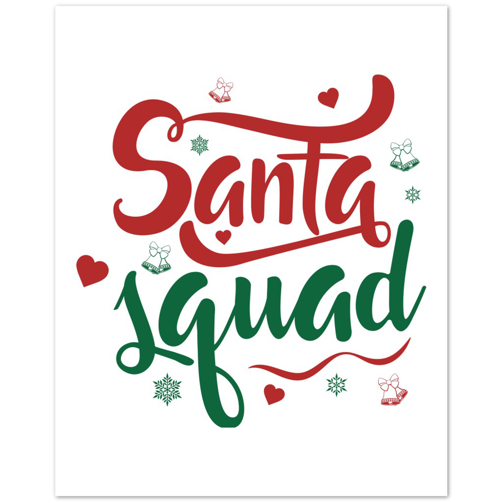 Santa Squad Premium Matte Paper Poster