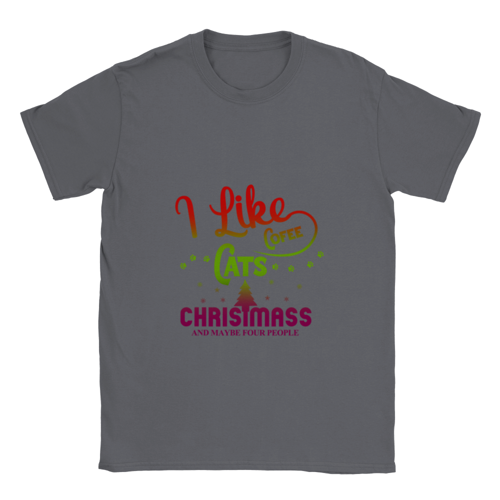 I Like Coffee Cats Christmas Classic Unisex Crewneck T-shirt