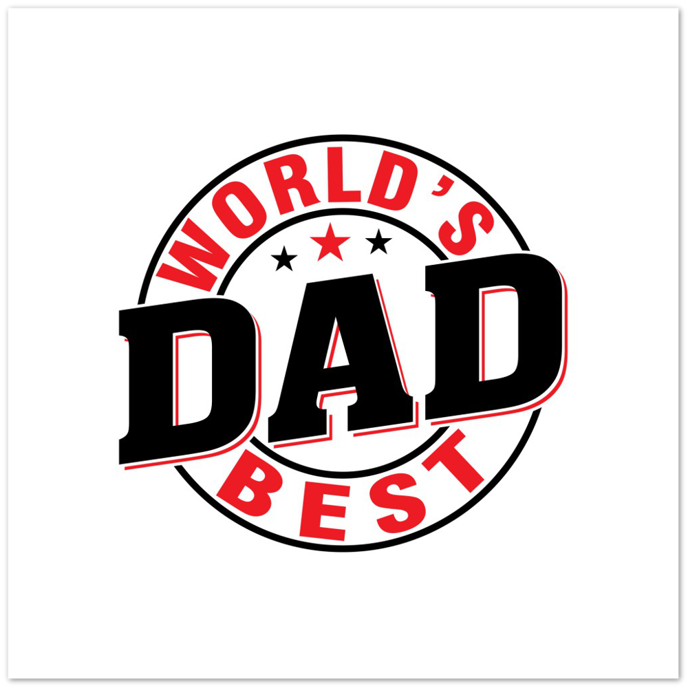 Worlds Best Dad Premium Matte Paper Poster