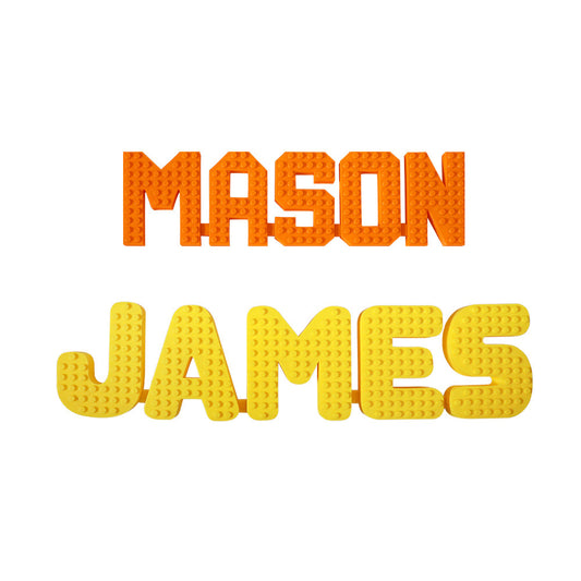 3D Printed Block Art with Customized Name Logo