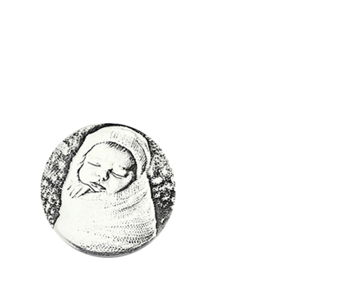 SAVONI Birthstone Photo-Engraved Necklace with Baby Feet