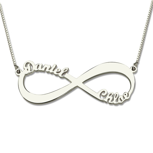 Personalized Infinity Name Necklace - 2 Names