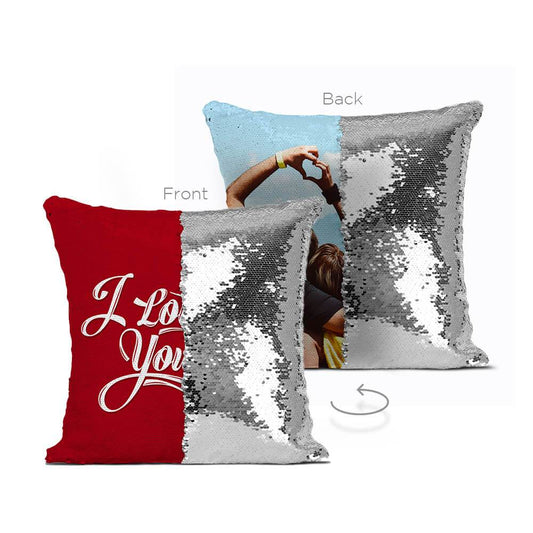 Personalized Double Sided Reversible Sequin Mermaid Pillow