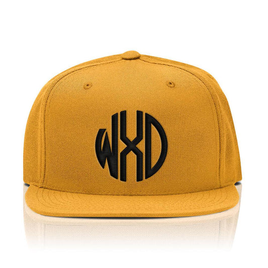 Personalized Embroidery Snapback Hat - Round Monogram