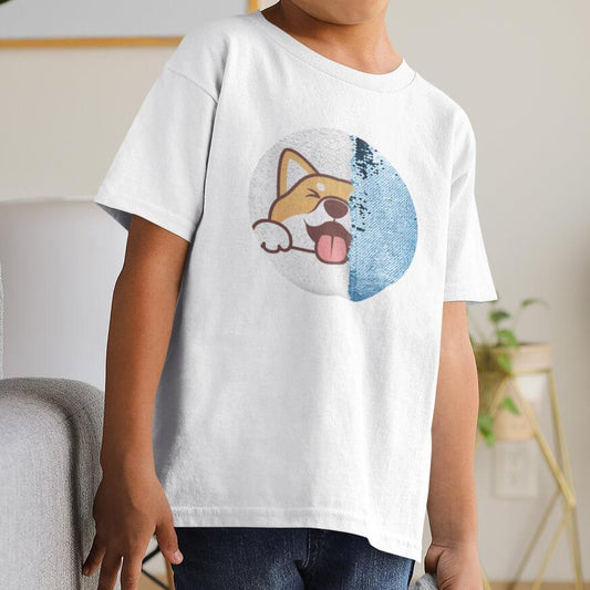 Personalized Sequin Kids T-Shirt (Circle)