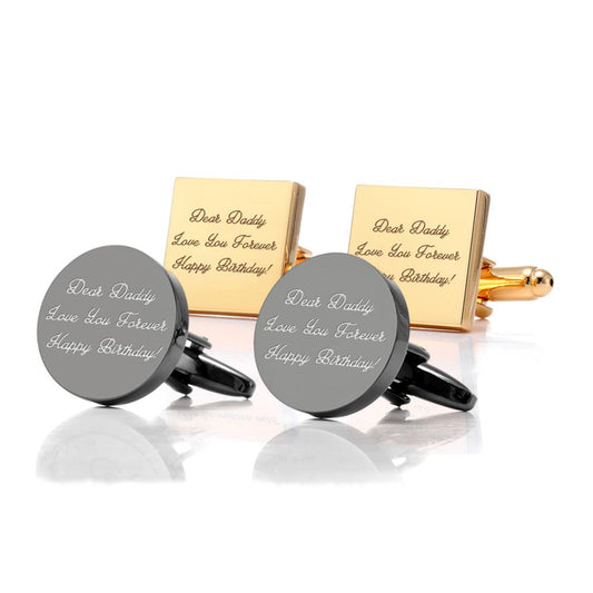 Personalized Stainless Steel Cufflinks Set