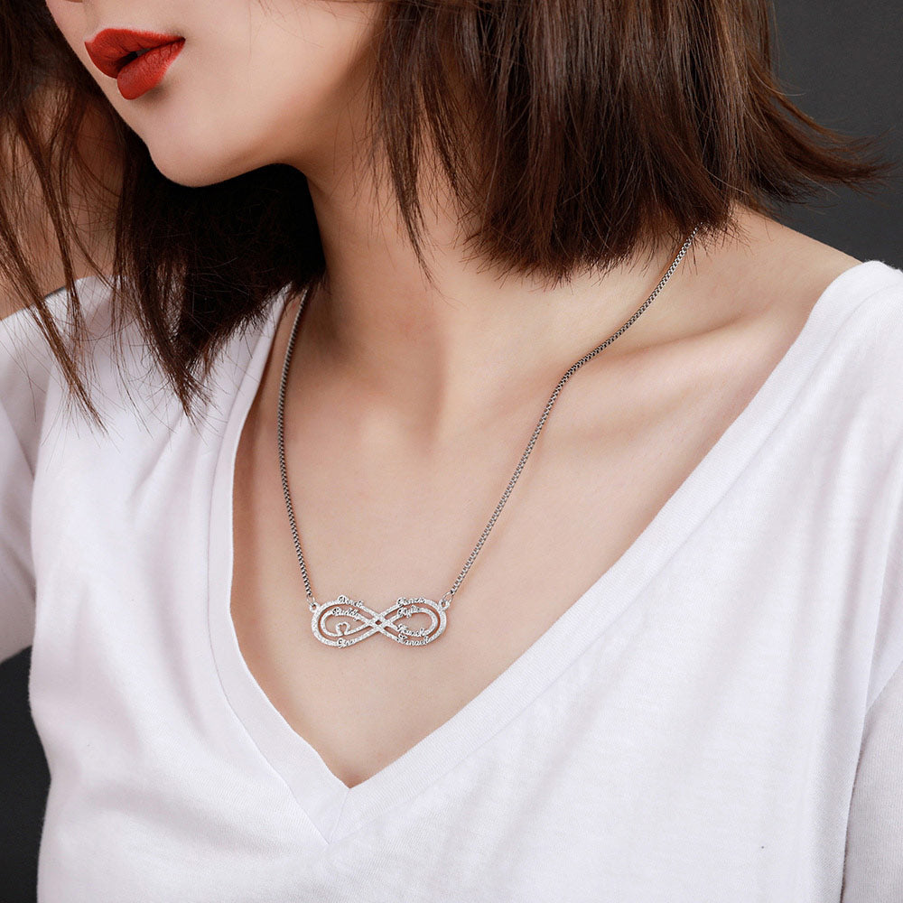 Personalized Infinity Name Necklace - 3 Names