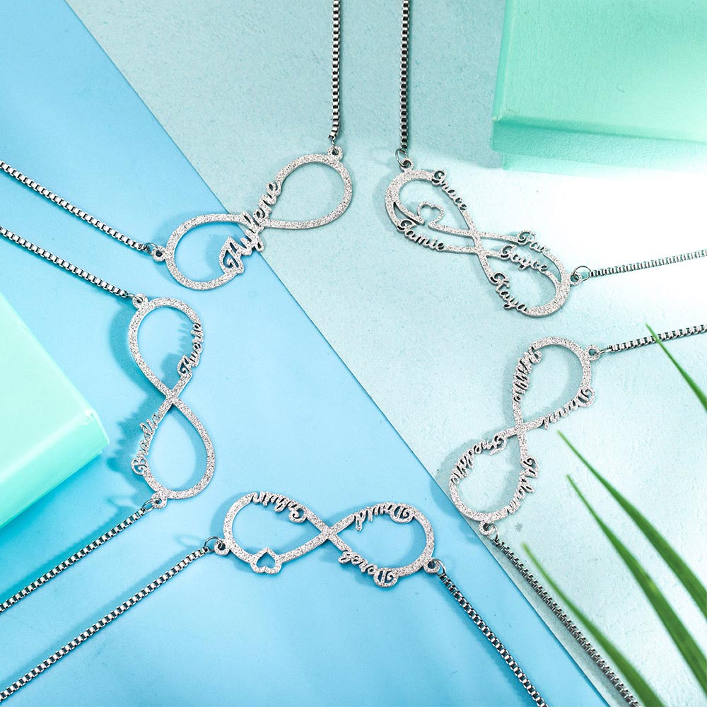 Personalized Infinity Name Necklace - 3 Names