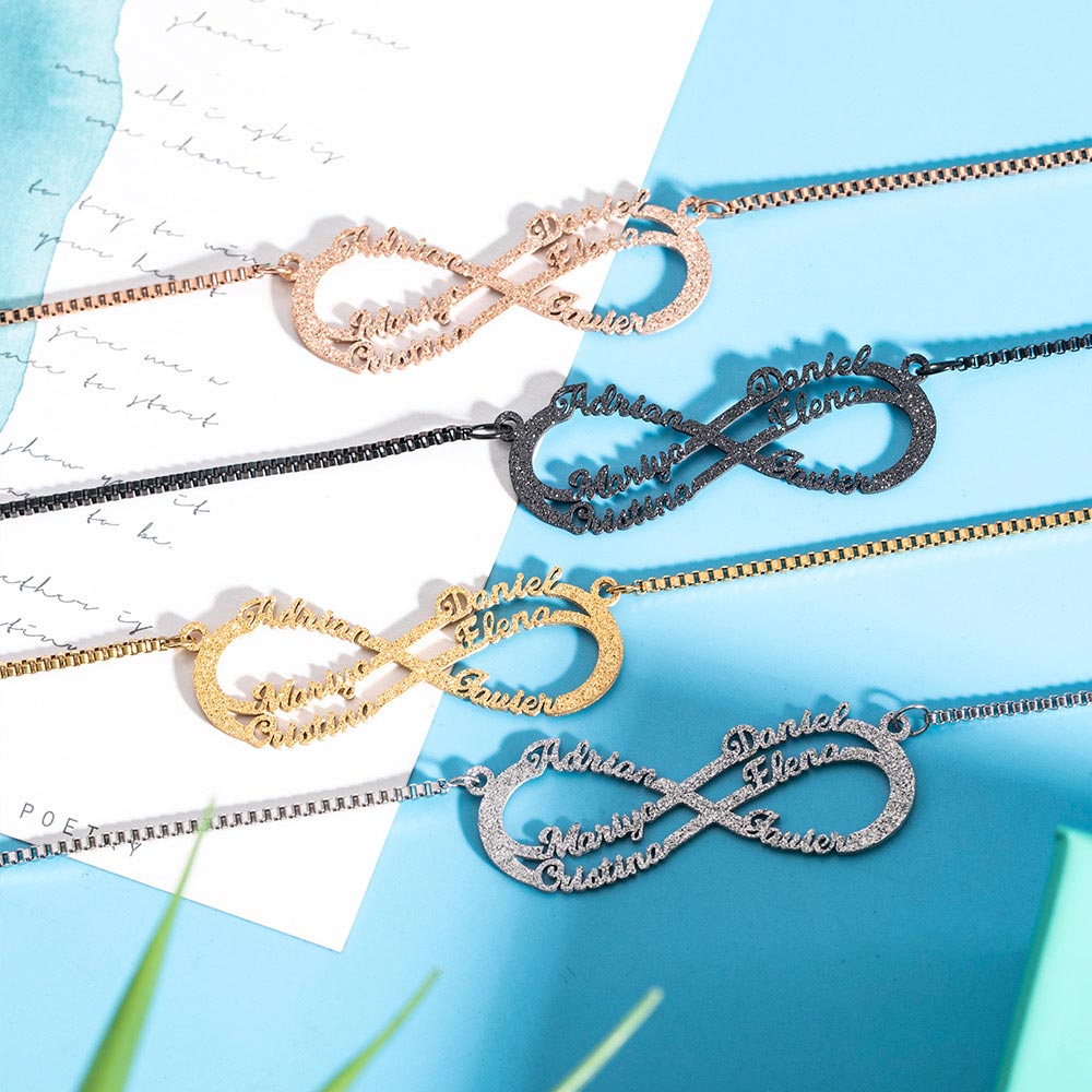 Personalized Infinity Name Necklace - 3 Names