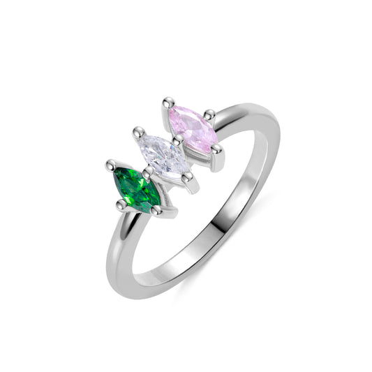 Custom-built Gemstone Family Ring