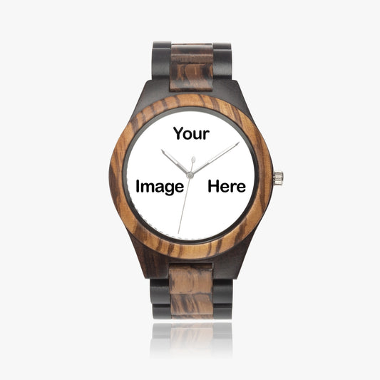 Personalized Photo Indian Ebony Wooden Watch