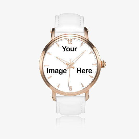 Personalized Photo 46mm Unisex Automatic Watch (Rose Gold)