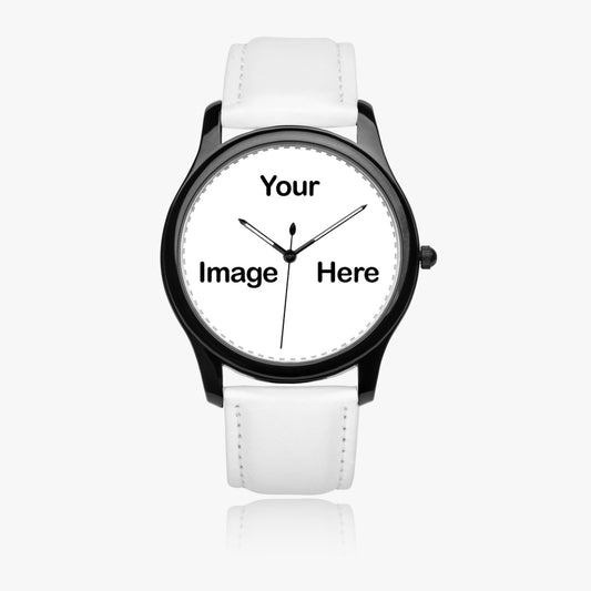 Personalized Photo Black Type Classic Quartz Watch