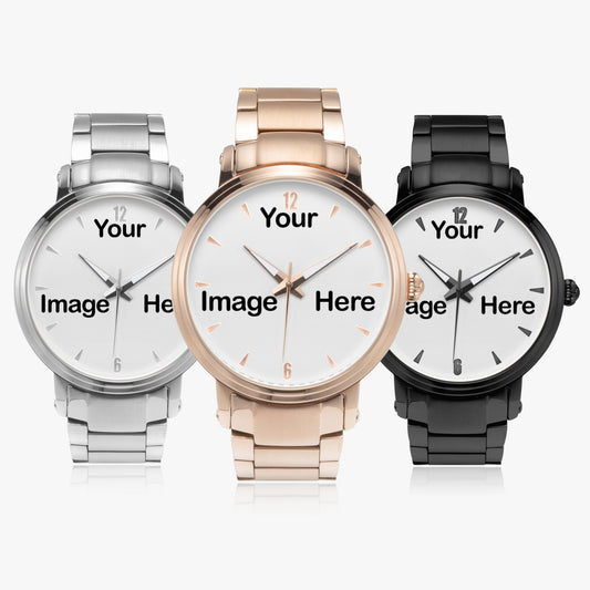 Personalized Photo Steel Strap Automatic Watch (With Indicators)