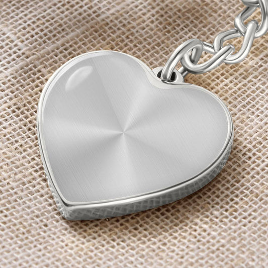 Luxury Heart Engraved Keychain