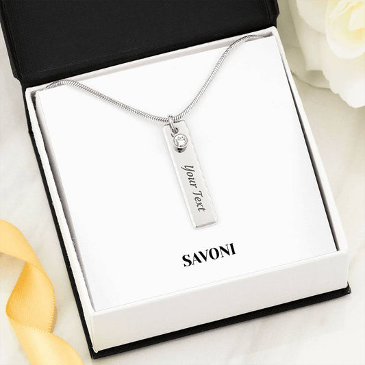 Luxury Birthstone Name Necklace