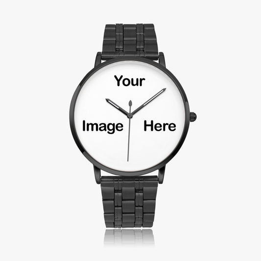 Personalized Photo Steel Strap Quartz Watch